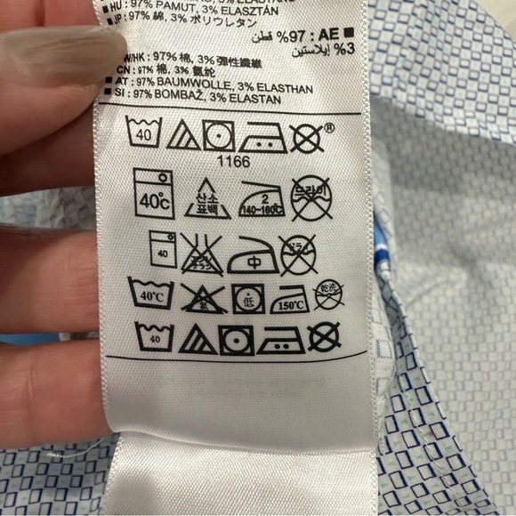 Banana Republic Light Blue Geometric Shirt - Picture 17 of 17